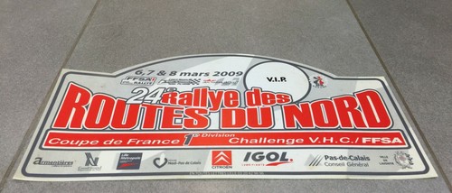 Plaque pvc 24em - pvc, rallye