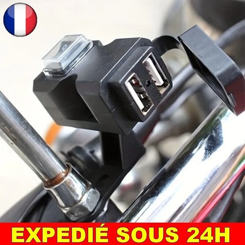 Moto double usb chargeur - usb,