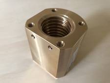 Écrou Porteur Levage Ascenseurs Zippo 1271 Filet TR45x6 L = 80 (Haut 4x Fil M8)