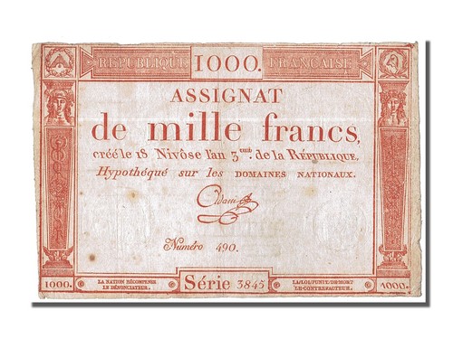 Billet france 1000 francs - billet,, france,