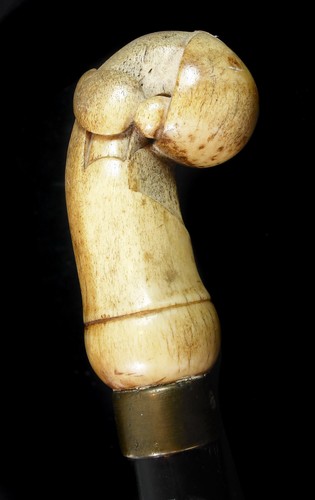 Canne pommeau curiosité - canne,