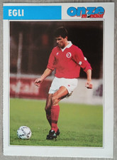 Fiche Onze Mondial card ANDRE EGLI Grasshoper Zurich suisse Xamax Servette  foot