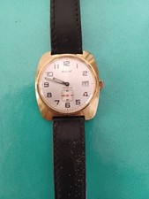 MONTRE MECANIQUE ELIX  PLAQUEE OR/ACIER  FONCTIONNELLE 36M VINTAGE