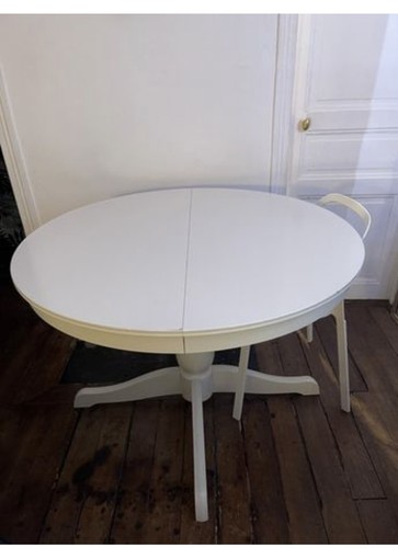 Table ronde avec rallonge - ronde,