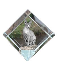 Sphynx dé cristal avec - avec, un