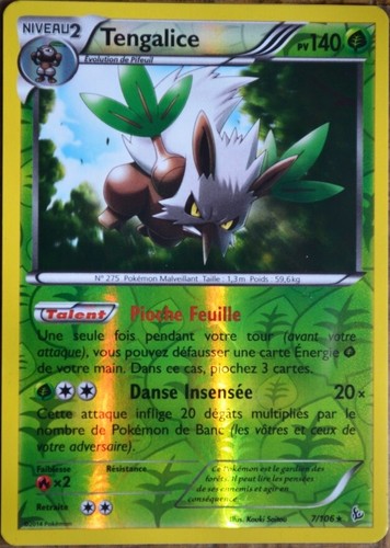 Carte pokémon 106 tengalice - carte, 7/106