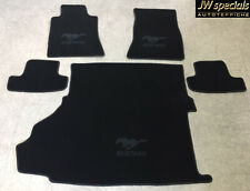 Tapis De Sol Set De Coffre Pour Ford Mustang Cabriolet Noir À Partir De 2015-23