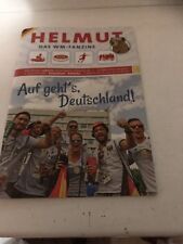 Off. Programme Allemagne Suède Sweden Helmut Fanzine 30 Coupe du Monde FIFA 2018