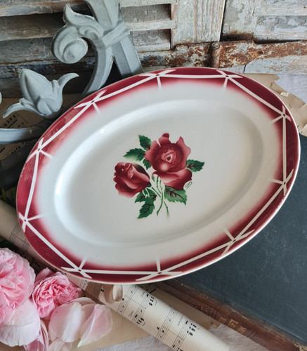 Ancien plat oval digoin - oval,