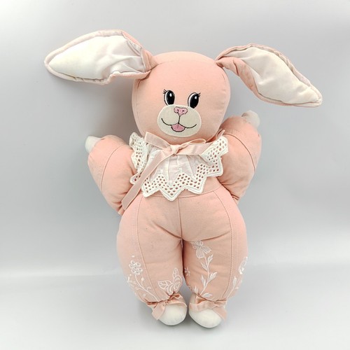 Doudou peluche lapin - , rose