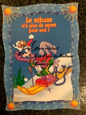 DINGO DISNEY SKI SCHUSS VACANCES D'HIVER HUMOUR carte postale postcard