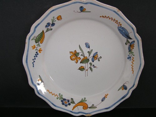Rare assiette 18ème faience - rare,
