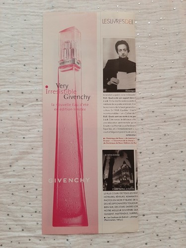 Publicité papier parfum - publicité,