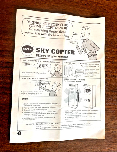 Vintage original instructions - original,