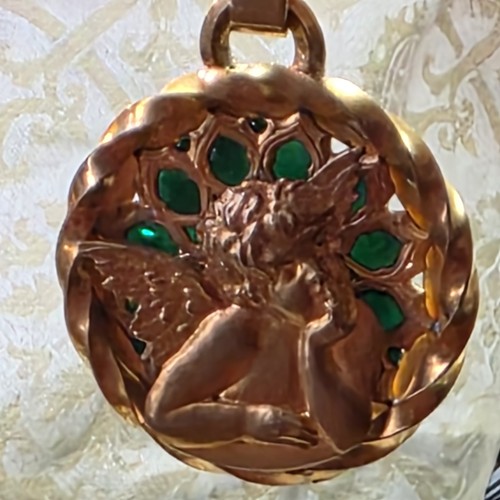 Exceptionnelle plaquette ange - plaquette, "ange