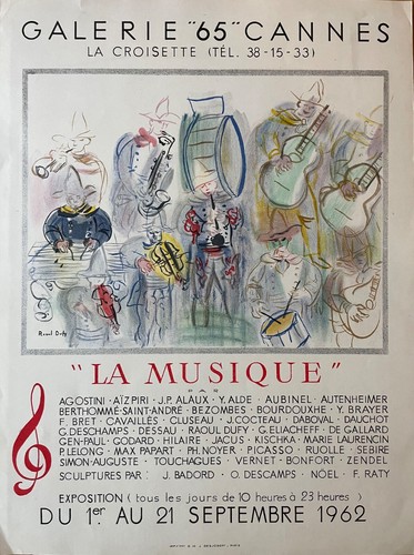Raoul dufy affiche - affiche, 1962