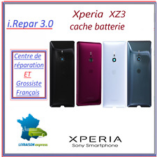Vitre arrière sony xperia xz3 - argent/blanc-rouge-noir ou vert - cache batterie