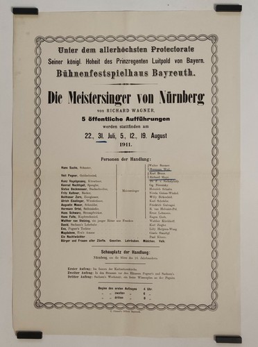 Bayreuth festival 1911 - festival, affiche