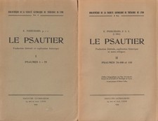 Le Psautier. Traduction