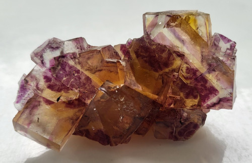 Fluorite gros cubes zonages - gros, à