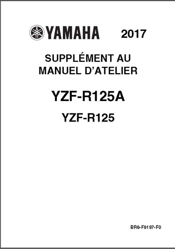 Yzf r125 manuel cles - yzf-r125,