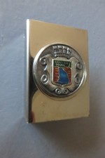 Ancien Étui Porte Allumettes Métallique Saut du Doubs