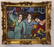 Martinery  Philippe Format Xl 60x50  Sublime Cadre D Art Doré  Feuille Or