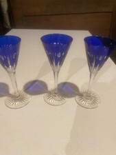 3 Verres Du Rhin En Cristal