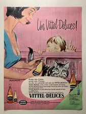 PUBLICITE ANNEES 60 - VITTEL DELICES - ILLUSTRATION HUGUES GHIGLIA