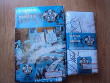 VINTAGE PARURE 1 DRAP + 1 TAIE ET UN DRAP HOUSSE OLYMPIQUE DE MARSEILLE 1998
