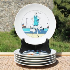 Série de 6 assiettes à