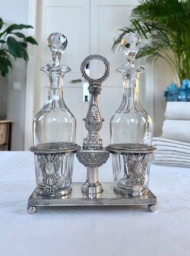 Serviteur huile vinaigre - , en
