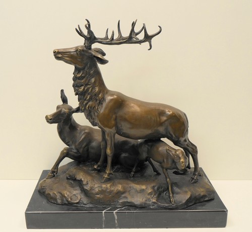 Statue sculpture cerf - sculpture,