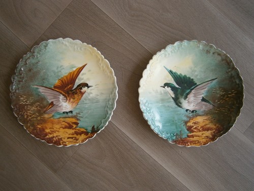 Paire assiette porcelaine - assiette,