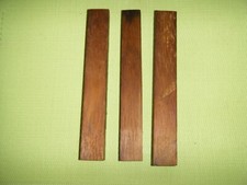 3 carrelets bois de type acajou ébénisterie tournage stylo coutellerie