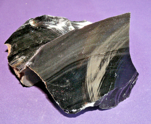 Obsidienne noire pierre - noire,,