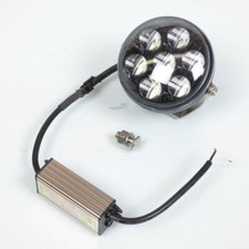 Projecteur phare additionnel rond LED 12V 21W pour moto Quad Buggy Bobber Café