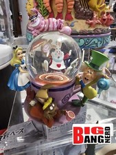 Disney Alice IN Wonderland Neige Globe Tea Cup Figurine Limitée Resin Statue