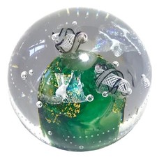 Ancien PRESSE PAPIER SULFURE Signé Zack