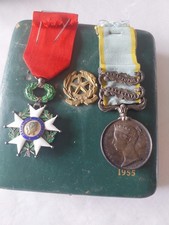 Lot Medaille Decoration : Medaille Crimee 1854 En Argent , Legion D'honneur , 