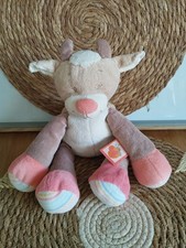 Peluche Doudou Vache beige
