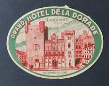 Ancienne étiquette HOTEL DE