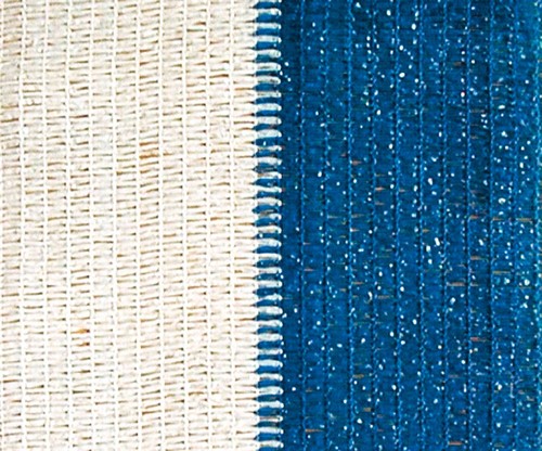 Filet ombrée blanche bleu - blanche,