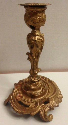 Chandelier bougeoir bronze - chandelier,