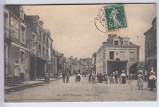 CPA  BAIS 53 -  ROUTE D IZE HOTEL DE BRETAGNE VELO & PASSANTS 1909 ~A52