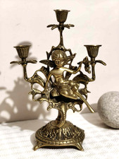 bougeoir chandelier ancien en