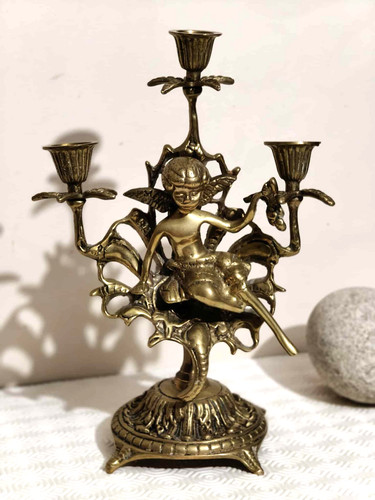 Bougeoir chandelier ancien - bougeoir, en