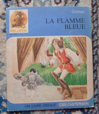 LA FLAMME BLEUE- LIVRE DISQUE vinyle 45 tours - GRIMM - 1979
