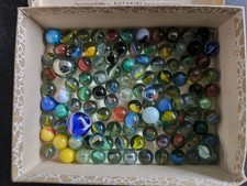 Lot de Billes vintage Verre