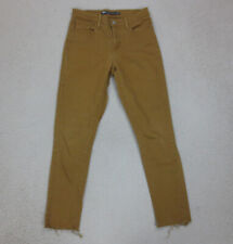 Jean High Rise Skinny Crop Levi's Femme W27 Marron Coton Zip